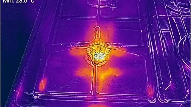 Fornello a gas / Gas stove, FLIR, termocamera / thermal camera, Blackview BV9800 Pro смотреть онлайн