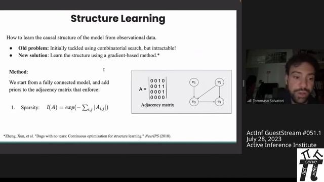 ActInf GuestStream 051.1 ~ Tommaso Salvatori Causal Inference via Predictive Coding. 7/28/2023 смотреть онлайн