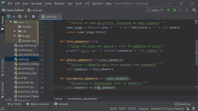 Curso Completo de Python - Aula 38 - Alterando atributos de uma instância - Parte 2 смотреть онлайн