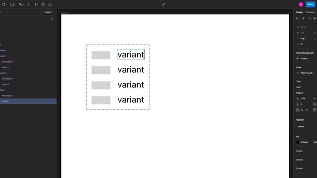 How to use the Figma component Variant смотреть онлайн