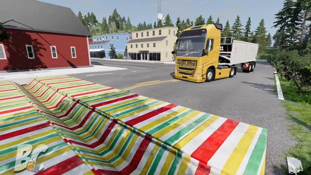 Trucks vs Gutter BeamNG.drive | Beamng Crashes TV смотреть онлайн