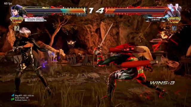 Genya (zafina) VS Eyemusician (yoshimitsu) - Tekken 7 5.10