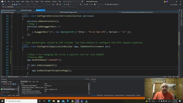 C Sharp Course 0003 - Adding a base path to your Web Method and Swagger смотреть онлайн