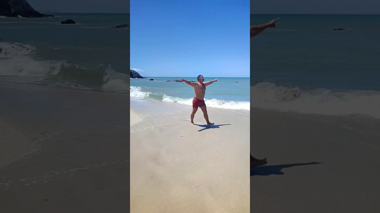 Широкого туриста жёстко сшибла с ног морская волна - остров ️ Маргарита смотреть онлайн