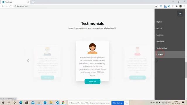 Reactjs Bootstrap Landing Page Responsive Template смотреть онлайн