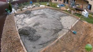 Беседка с печным комплексом своими руками. Часть 3: заливка бетоном