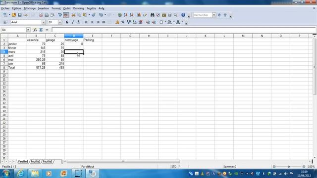 Open Office Calc
