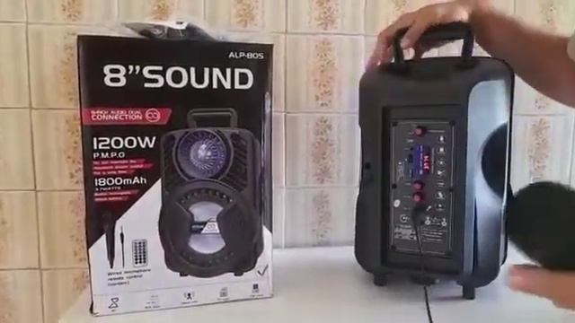 Caixa de Som 1200W ALP 805 C/ Bluetooth e Microfone смотреть онлайн