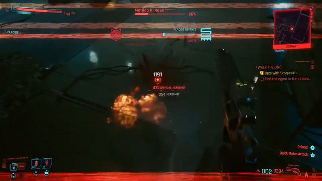 Cyberpunk 2077 fighting boss Matilda K. Rose смотреть онлайн