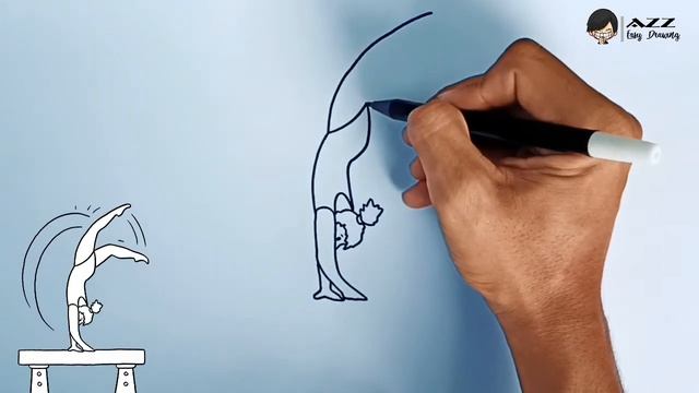 How to draw Gymnastic смотреть онлайн