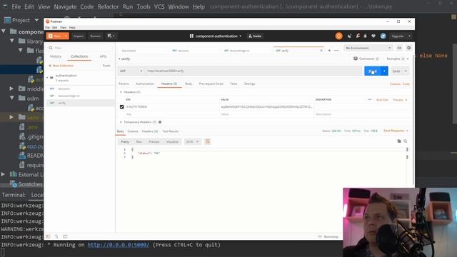 JWT Token verify function with REST API - Project: Authentication - Part 4 смотреть онлайн