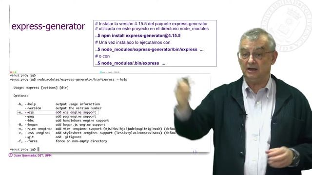 Quiz 2018 - Step 1a: Generar esqueleto del proyecto con express-generator смотреть онлайн