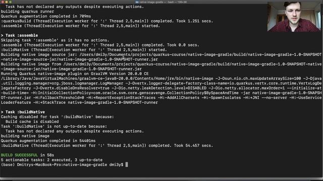 Quarkus Backend development with Java and GraalVM - Building Native images with Gradle смотреть онлайн