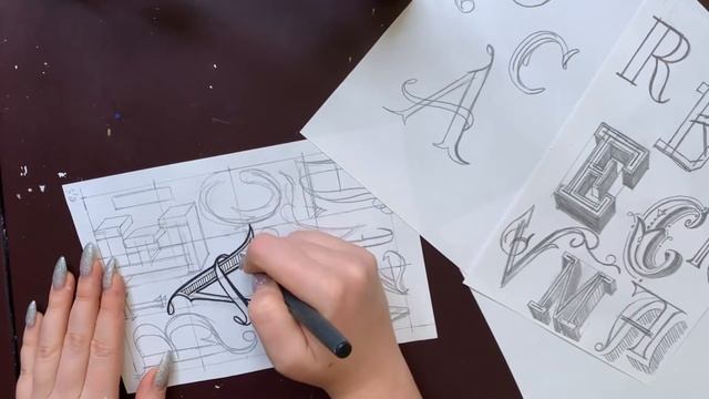 ЛЕТТЕРИНГ ДЛЯ НАЧИНАЮЩИХ - Модуль 2 - Антиква LETTERING