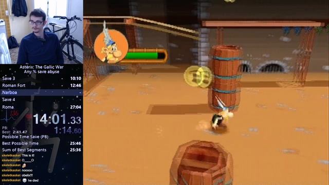 Asterix: The Gallic War Any% save abuse Speedrun in 26:36 Console WR (PS2 FDS) смотреть онлайн