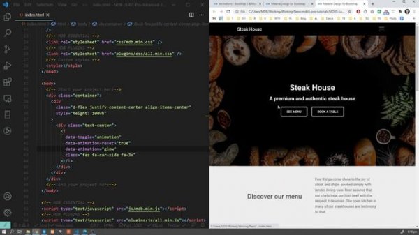 Bootstrap Animations - Tutorial on the latest Bootstrap 5