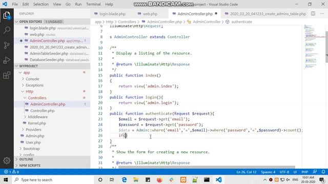 Laravel - Create Migration, Seeder, Login Page and Logout (Part3) смотреть онлайн
