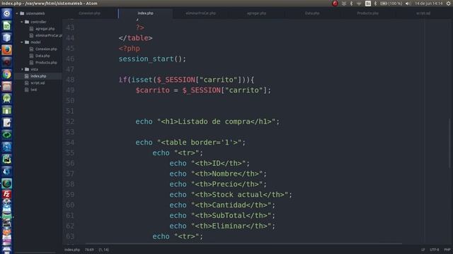 10.- [Sist. venta PHP y MySQL] Carrito de compra (Eliminar un producto (Fallo)) смотреть онлайн