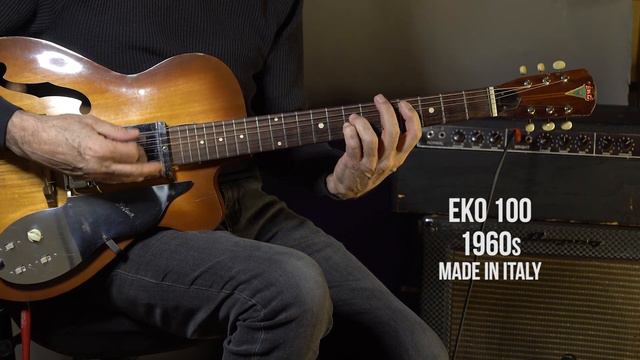 EKO 100 guitar 1960s Made IN Italy Owned by Overend Watts of Mott the Hoople смотреть онлайн