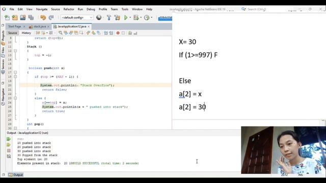 IMPLEMENTATION OF STACK USING ARRAY IN JAVA || Data Structure and Algorithm смотреть онлайн