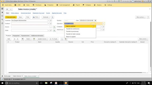 Demo of 1C Drive ENGLISH смотреть онлайн