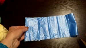 Пряжа из мусорных пакетов. Авоська и разные мелочи для дома.