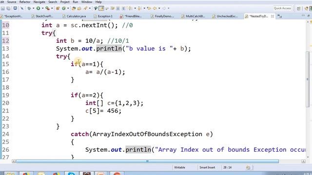 Exception Handling in Tamil - Part 9 - Nested Try block - Payilagam смотреть онлайн
