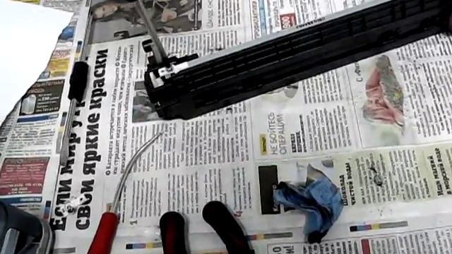 HP A36 Заправка картриджа Тонером 4