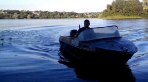 наша лодка неман 2 под мотором yamaha15
