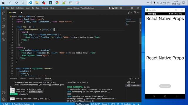 React Native Props || in Hindi #4 смотреть онлайн
