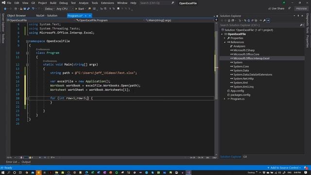 Excel File Read C# смотреть онлайн