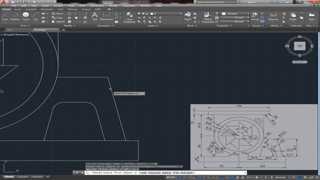 [AutoCAD 2D] Drawing & annotation - Exercise 11 смотреть онлайн