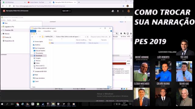 PACK DE NARRAÇÃO PARA PES 2019-COMO TROCAR SUA NARRAÇÃO (MUITO FÁCIL E SIMPLES DE FAZER) PC смотреть онлайн
