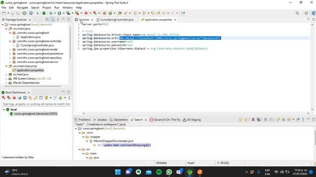Curso Java - SpringBoot | Como Obtener y Usar Los Valores del application.properties Usando @Value смотреть онлайн