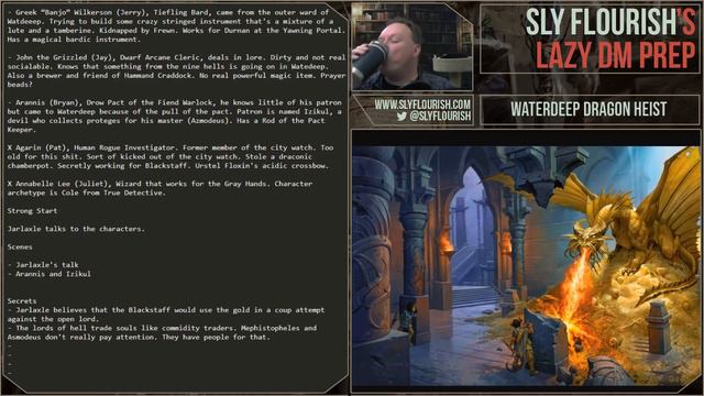 Lazy D&D Prep: Waterdeep Dragon Heist, Vault of Dragons pt 1 смотреть онлайн