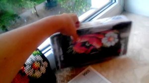 Сумочка-клатч, вышивка на пластиковой канве