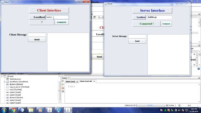 chat application using java sockets (using netbeans) смотреть онлайн