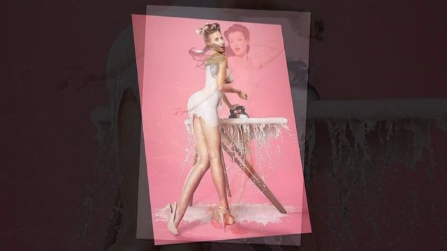 Жидкое платье на красивой девушке выглядит заманчиво. Фотосессия в стиле #PinUp смотреть онлайн