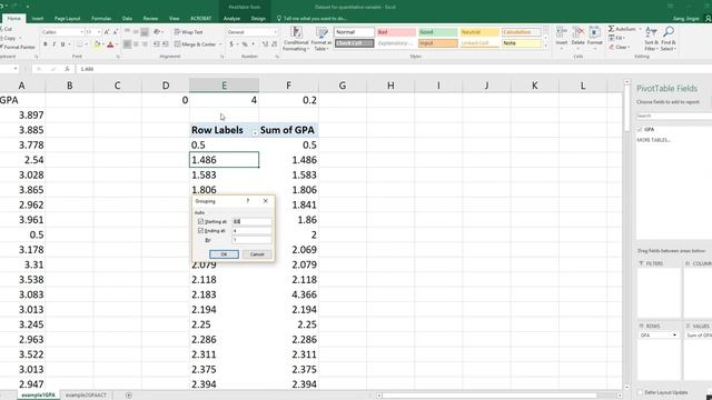 How to use Excel to show the hidden classes for frequency distribution when it is 0 frequency смотреть онлайн