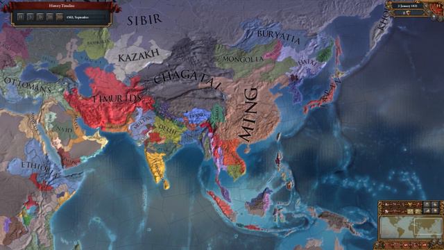 EU4 Timelapse: Sunset invasion (A.I only) смотреть онлайн
