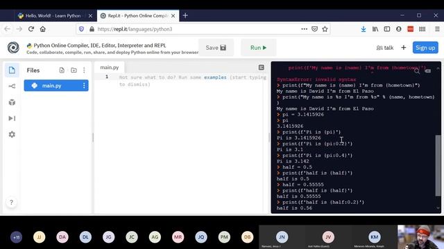 Intro to Python Workshop 09-08-2020 смотреть онлайн