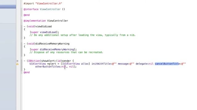 Programming iOS Apps part 7 Displaying alerts pop ups with UIAlertView смотреть онлайн