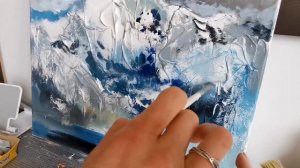 Интерьерная техника: поталь, горы, текстурная паста. открытый мастер - класс ☕