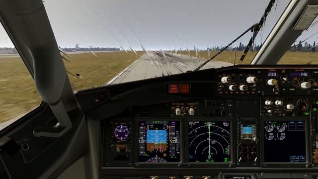 В Барнаул на Boeing 737ng с диспетчером в X-plane 12
