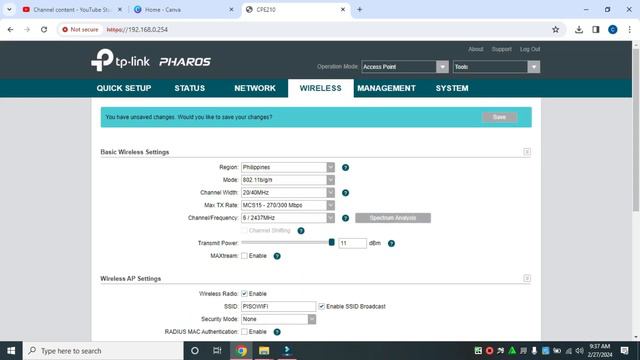 HOW TO CONFIGURE TP LINK CPE210 PHAROS FOR PISOWIFI