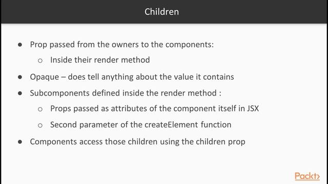 React Design Patterns for Beginners : Communication Between Components | packtpub.com смотреть онлайн