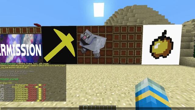 Play GIF's in Minecraft with Animated Frames Plugin смотреть онлайн