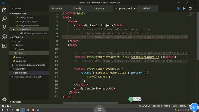 04 Two Ways of Use Requirejs смотреть онлайн