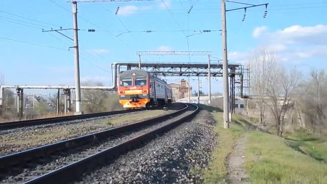 эд9м-1023/1022. Рейсом Астрахань-II-Кутум, перегон Астрахань-II-Астрахань-I смотреть онлайн