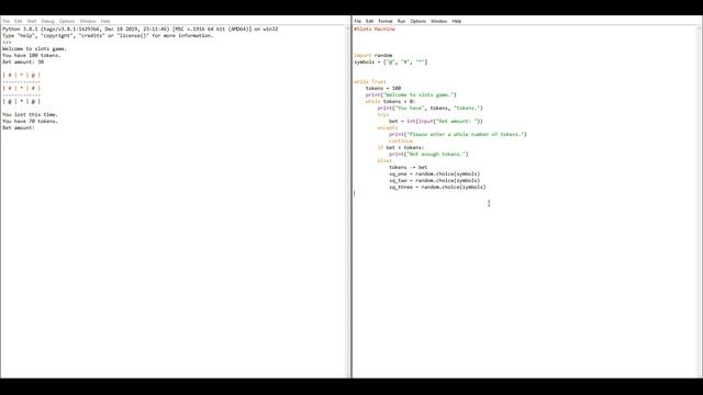 Python Project 6 - Slots Machine Game (Beginner) смотреть онлайн
